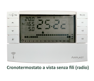 cronotermostato a vista senza fili -REGOLO-CR