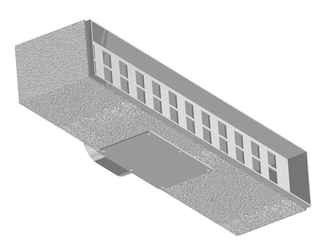 plenum PVC 3 feritoie per DL3