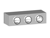 plenum di mandata EASY in PVC anticondensa